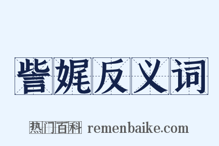 訾娓反义词是什么意思的图片